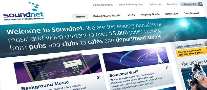 Web design for Soundnet